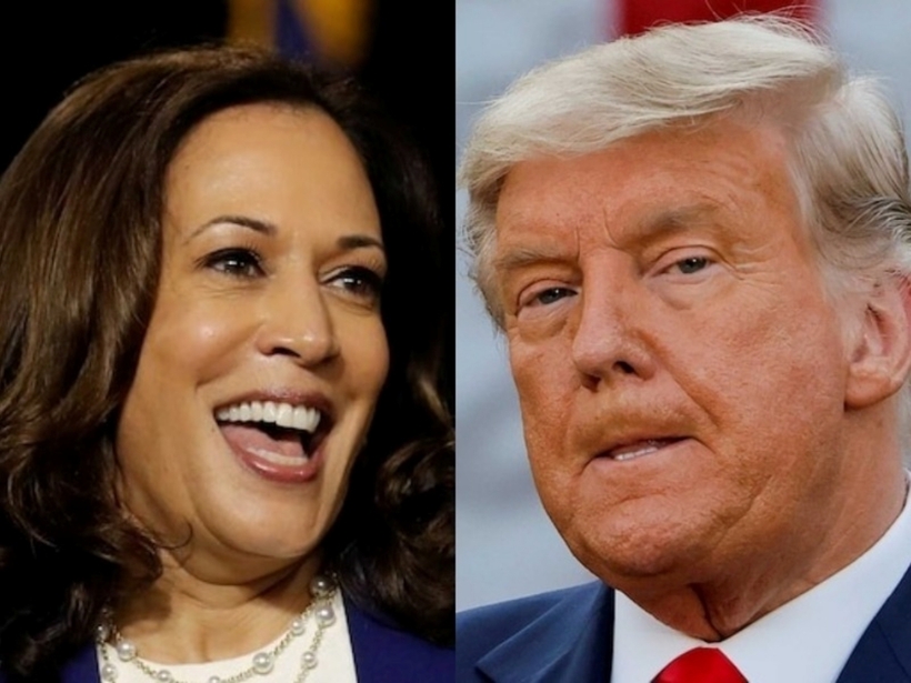 Phó Tổng thống Mỹ Kamala Harris và cựu Tổng thống Mỹ Donald Trump. Ảnh: ABC News