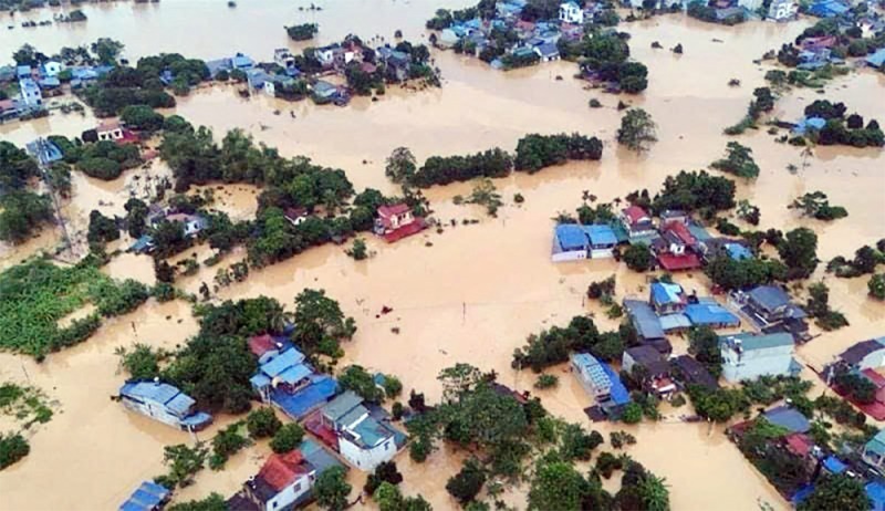 Bão Yagi và hoàn lưu sau bão có phạm vi ảnh hưởng rất lớn, trải dài ở 26 tỉnh, thành phố trên cả nước. Ảnh: Công an nhân dân