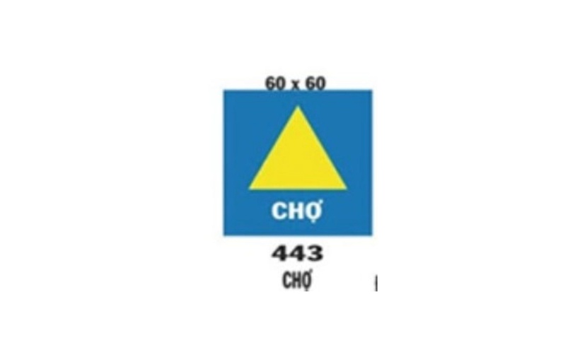 Biển này được dùng để báo sắp đến khu vực có chợ, khi qua lại khu vực này thì xe cơ giới phải chú ý quan sát, giảm tốc độ.