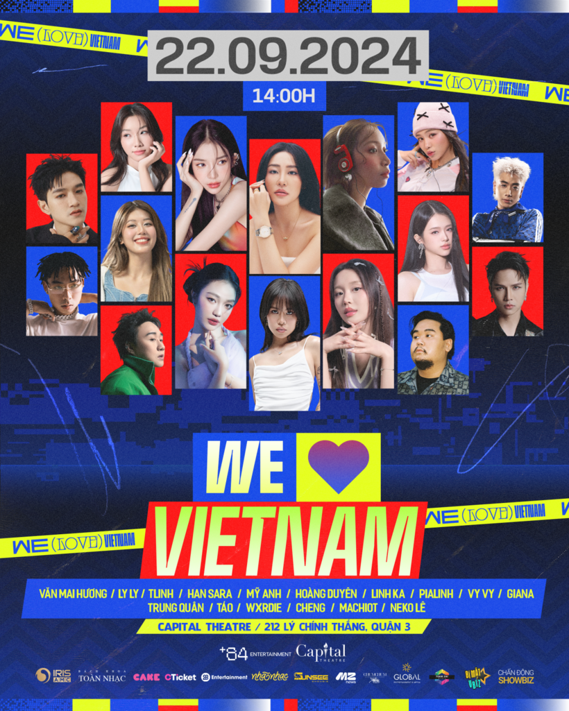 Showcase âm nhạc “We Love Vietnam” sẽ diễn ra vào ngày 22/9 tại TP.HCM.