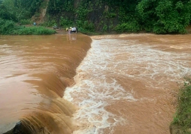 Vị trí người đàn ông mất tích. Ảnh: Tiền phong