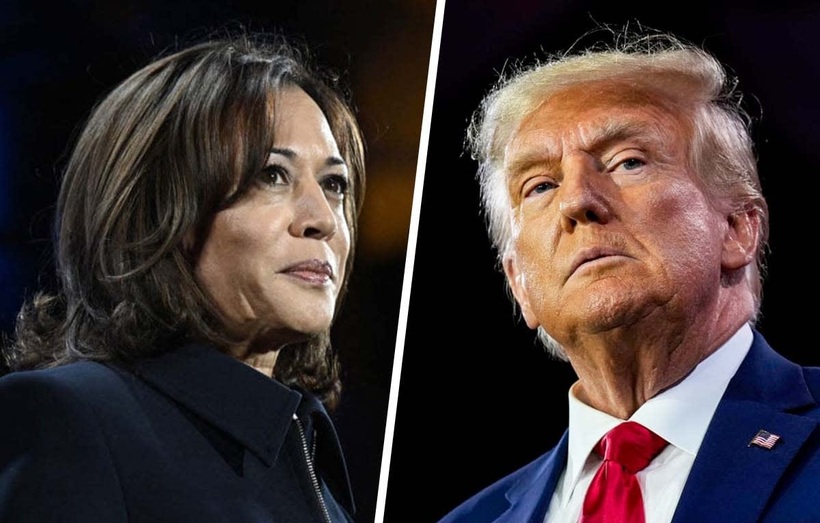 Phó Tổng thống Mỹ Kamala Harris và Cựu Tổng thống Mỹ Donald Trump. Ảnh:CNN