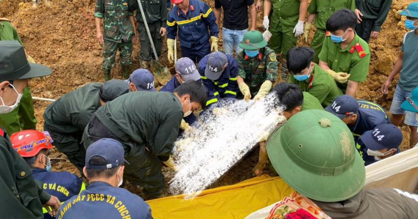 Nơi phát hiện thi thể nạn nhân.