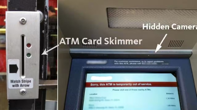 Cấu trúc hoặc màu sắc không đồng nhất của máy ATM cũng có thể là dấu hiệu cảnh báo.