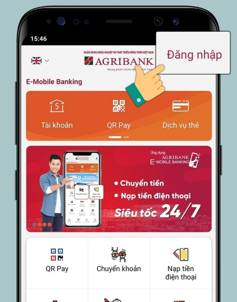 Ứng dụng Agribank E-Mobile Banking là một cách kiểm tra lịch sử giao dịch Agribank. Ảnh minh họa: VTC News