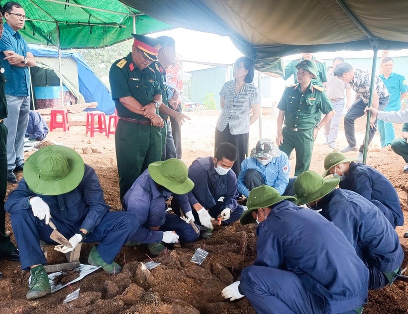 Khu vực tìm thấy các hài cốt. Ảnh: Tuổi Trẻ