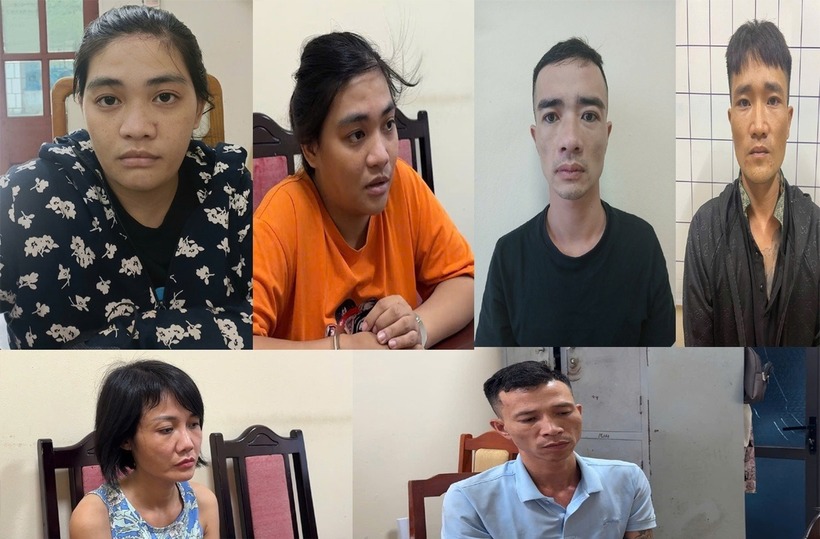 Các đối tượng trong đường dây ma túy. Ảnh: Dân Trí