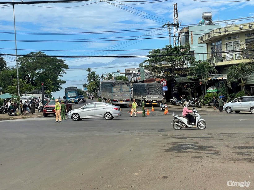 Hiện trường xảy ra vụ tai nạn. Ảnh: Báo Công lý.