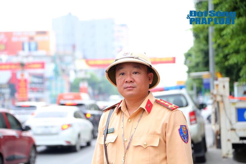 Đại uý Dương văn Đệ, Tổ trưởng tổ TTKS - Đội CSGT - Trật tự Công an TP.Thái Nguyên