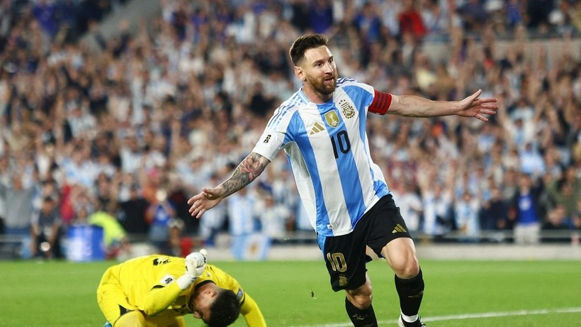 Messi lập hattrick, Argentina "đè bẹp" Bolivia 6-0. Ảnh: Reuters