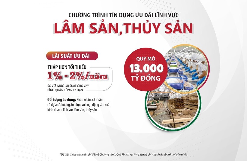 Agribank tăng quy mô tín dụng ưu đãi lĩnh vực lâm, thủy sản lên 13.000 tỷ đồng - 1