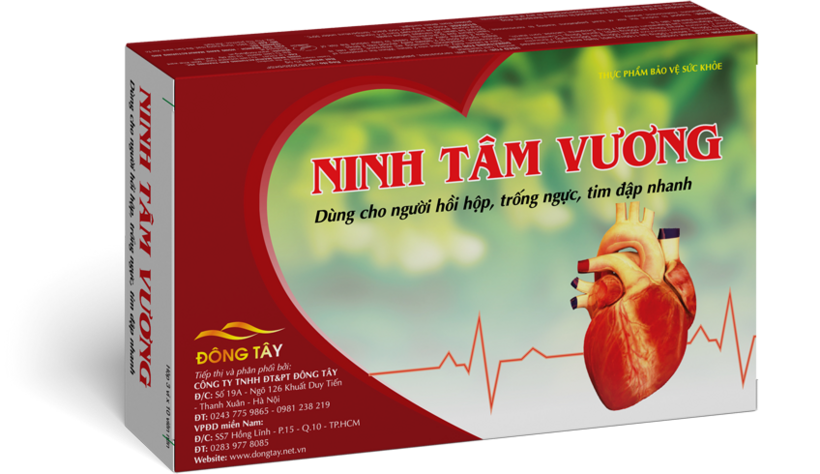 Ninh Tâm Vương hỗ trợ giảm tim đập nhanh, hồi hộp, trống ngực hiệu quả