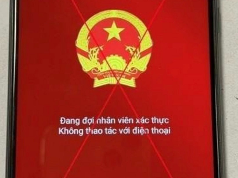 Phần mềm giả (Ảnh: Công an Hà Nội).