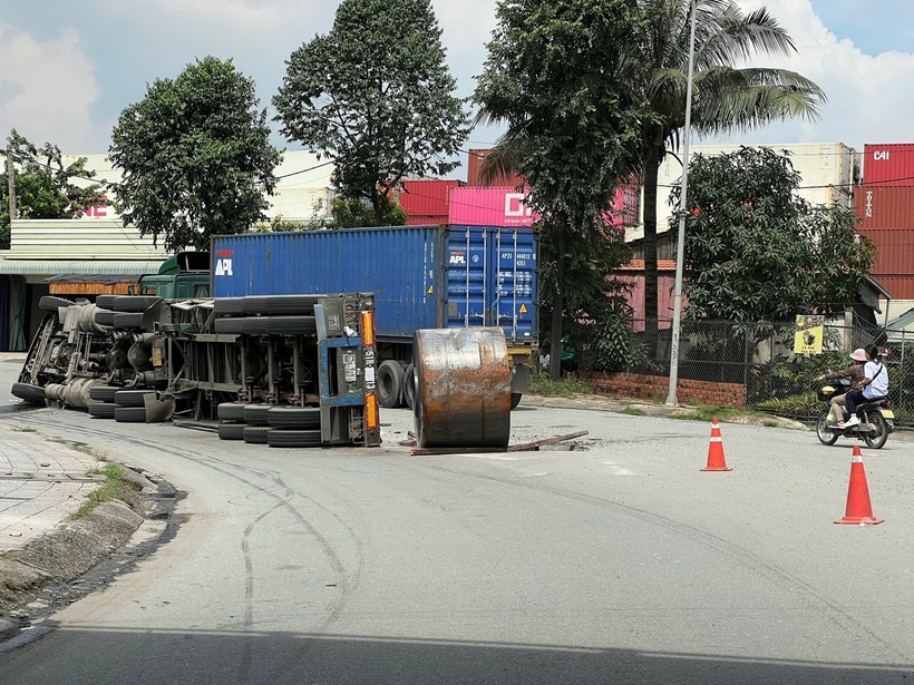 Hiện trường xảy ra vụ tai nạn. Ảnh: Báo Giao thông.