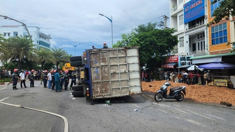 Hiện trường xảy ra vụ tai nạn. Ảnh: Báo Pháp luật Việt Nam.