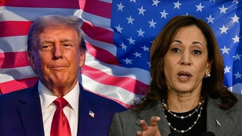 Bà Kamala Harris bỏ xa ông Trump về “độ chịu chi”. Ảnh: Anadolu
