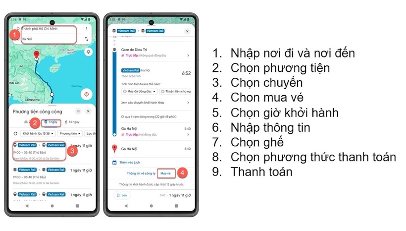 Đường sắt chính thức mở bán vé tàu qua bản đồ trực tuyến - 3