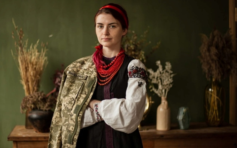 Trung úy Yulia Mykytenko - chỉ huy của một đội trinh sát UAV thuộc lữ đoàn cơ giới số 54 của Ukraine. Ảnh: Telegraph