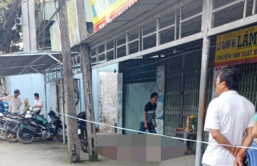 Hiện trường vụ án mạng. Ảnh: Vietnamnet