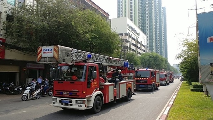 Xe có quyền ưu tiên cao nhất là xe chữa cháy. Ảnh minh họa