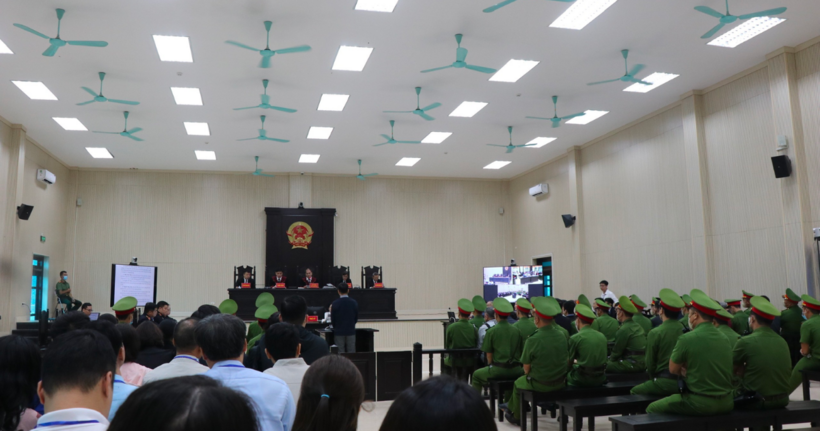 Toàn cảnh phiên tòa ngày 29/10.