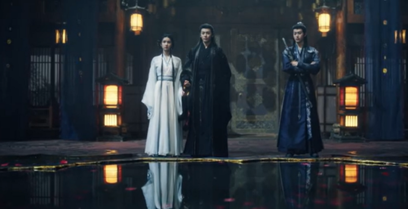 Triệu Viễn Châu, Văn Tiêu và Trác Dực Thần thảo luận về mối liên quan giữa vụ án và con rối.