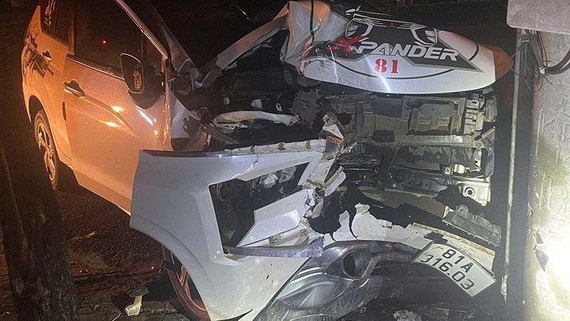 Hiện trường xảy ra vụ tai nạn. Ảnh: Báo Pháp luật Việt Nam.