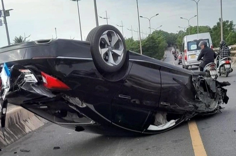 Hiện trường xảy ra vụ tai nạn. Ảnh: Báo Kinh tế và Đô thị.