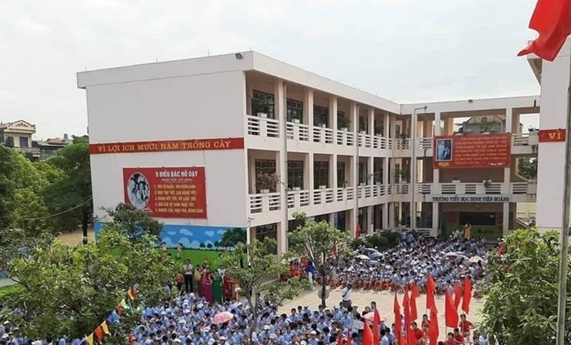 Trường Tiểu học Đinh Tiên Hoàng. Ảnh: Báo Tiền phong.