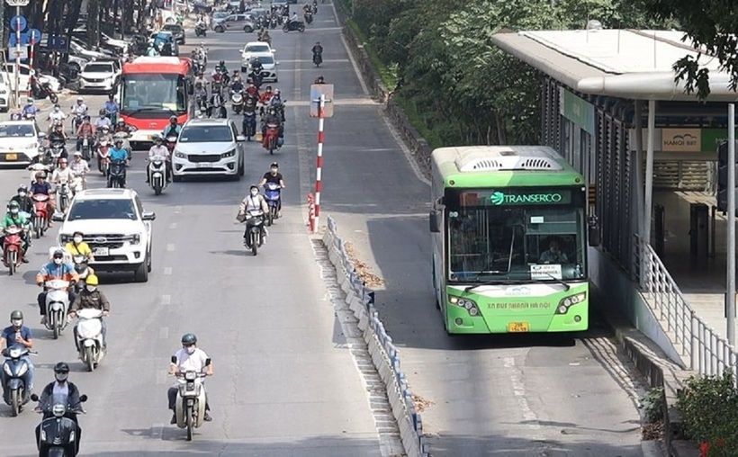 Đi vào làn BRT có bị phạt nguội không? Ảnh minh họa