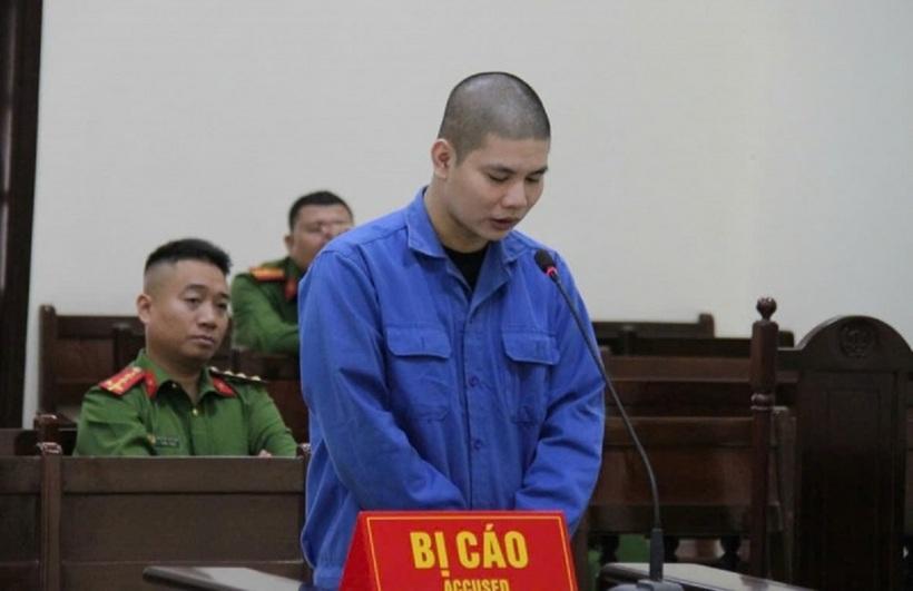 Bị cáo Ninh Đức Hoàng tại phiên tòa. Ảnh: CAND