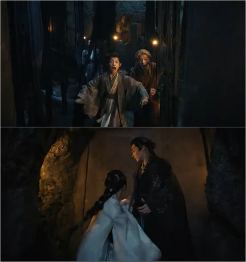 Cửa mật thất đóng sập lại, nhốt Văn Tiêu và Triệu Viễn Châu ở trong.