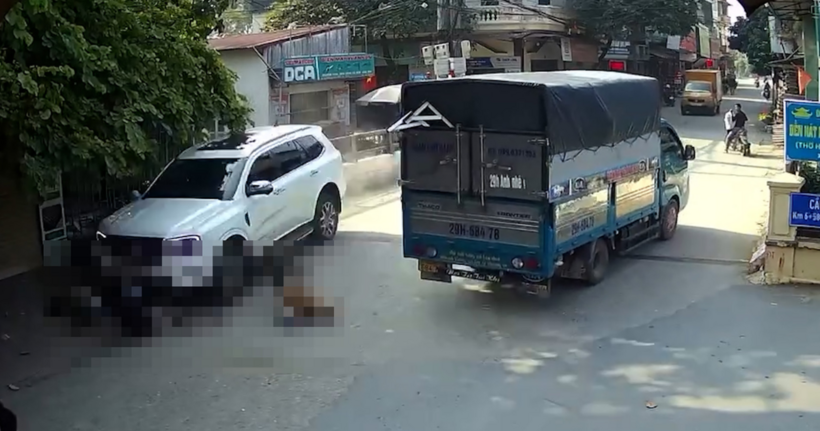 Hiện trường vụ tai nạn. (Ảnh: Cắt clip)