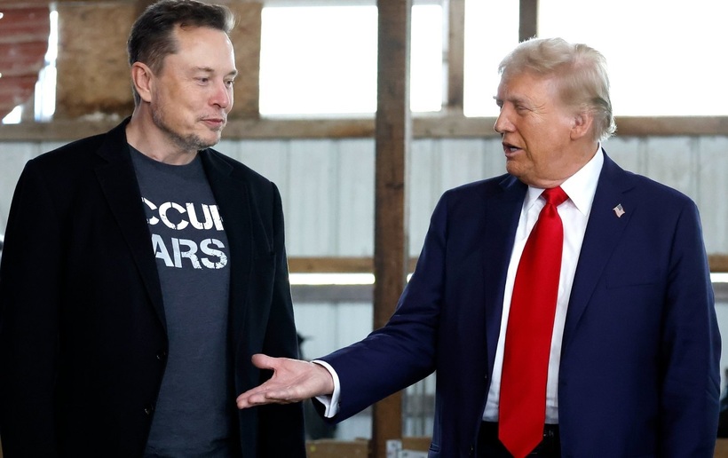 Tỷ phú Elon Musk đang dốc sức ủng hộ Cựu Tổng thống Mỹ Donald Trump. Ảnh: Reuters