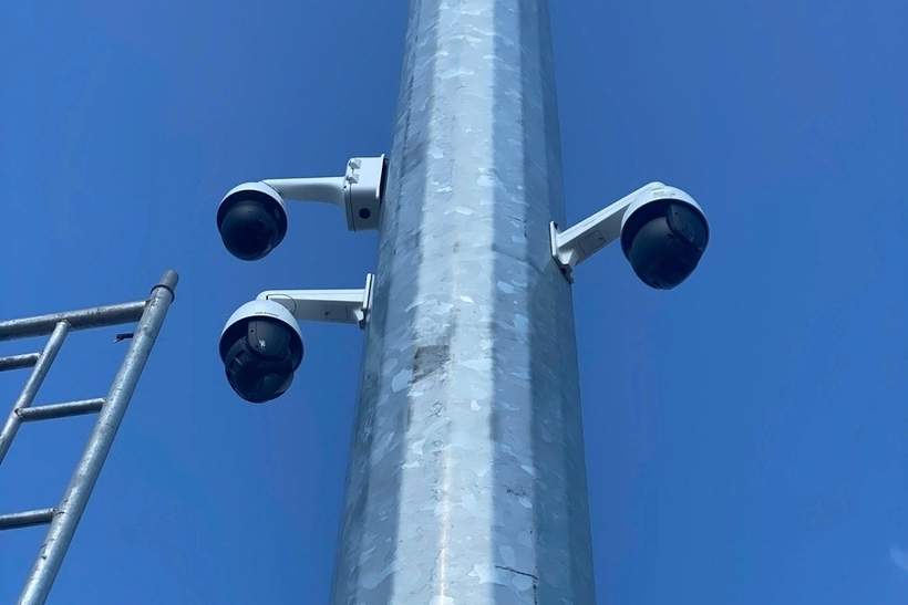 Camera được lắp đặt tại các cửa ngõ giao thông ở Phú Quốc. Ảnh: Dân trí