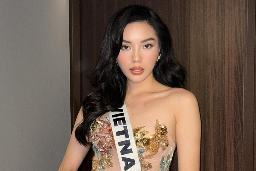 Hoa hậu Kỳ Duyên đã trải qua hơn nửa hành trình tại Miss Universe 2024. Ảnh: Báo Dân trí.