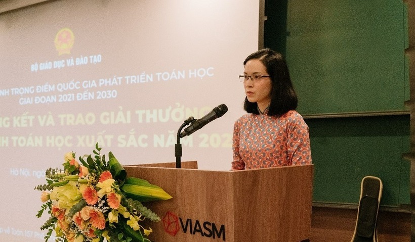 Nữ phó giáo sư trẻ nhất ngành Toán là giảng viên tại Trường Đại học Tôn Đức Thắng. Ảnh: Trường Đại học Tôn Đức Thắng