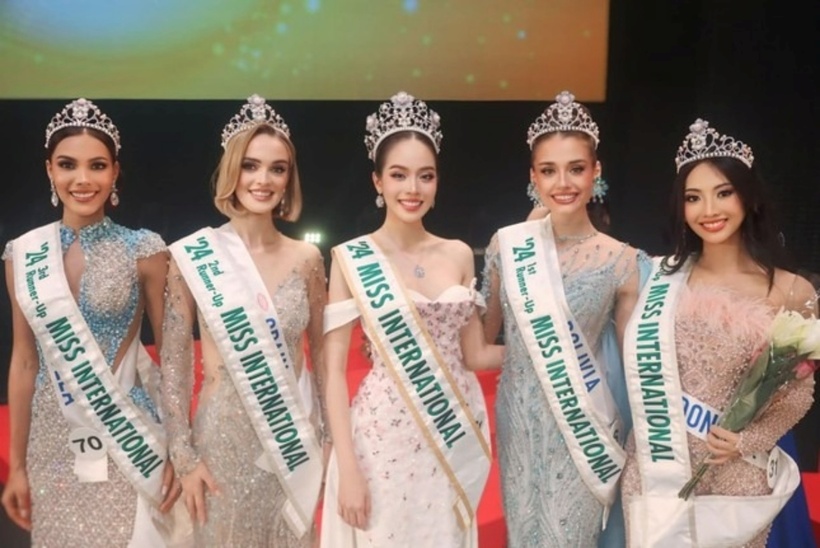 Miss International 2024 Huỳnh Thị Thanh Thủy và 4 Á hậu.