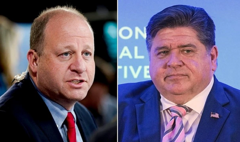 Thống đốc bang Illinois J.B. Pritzker và Thống đốc bang Colorado Jared Polis. Ảnh: Fox News