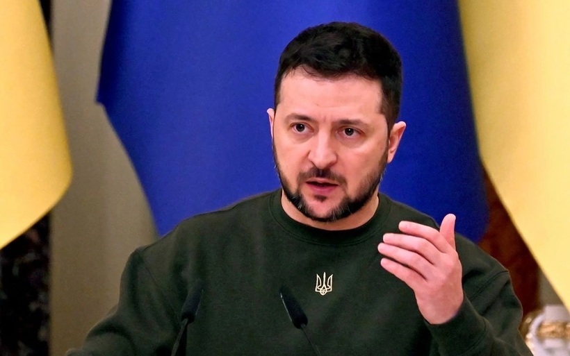 Tổng thống Ukraine Volodymyr Zelensky. Ảnh:  Reuters