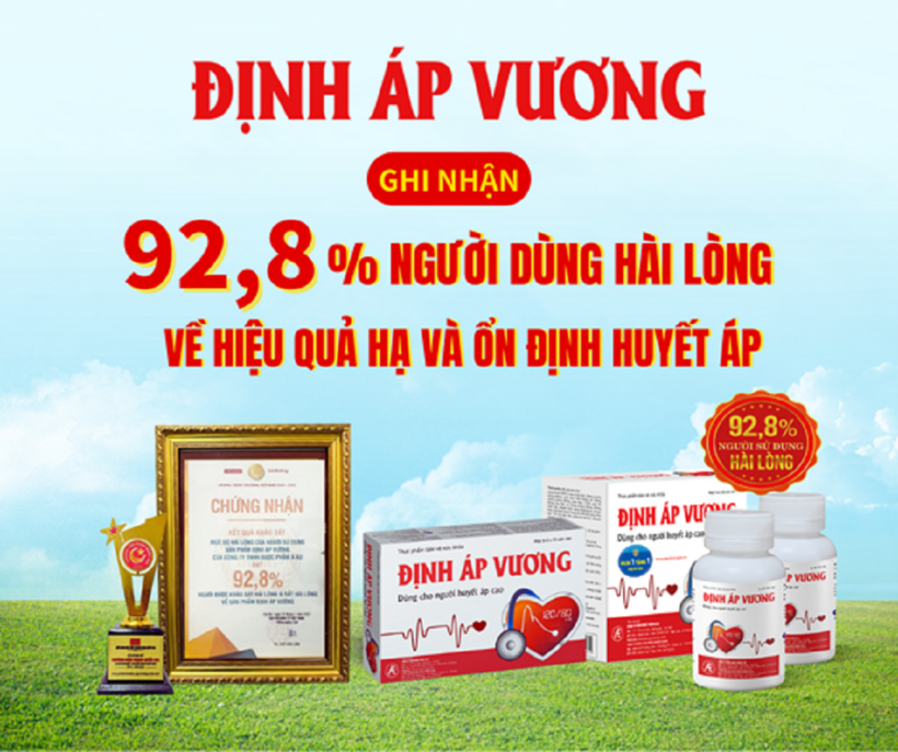 Định Áp Vương - Tự hào là thương hiệu được 92,8% người dùng đánh giá cao