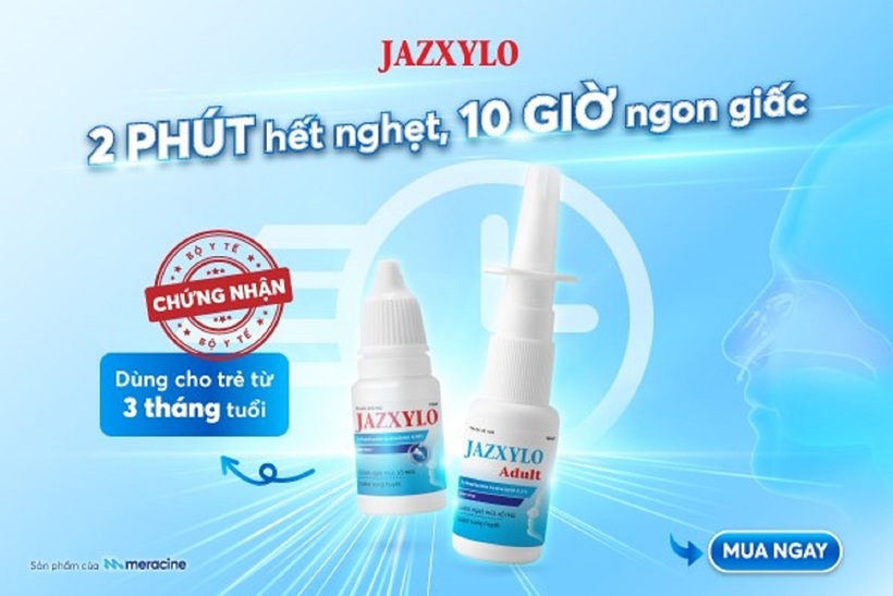 2 phút hết nghẹt với thuốc co mạch Jazxylo