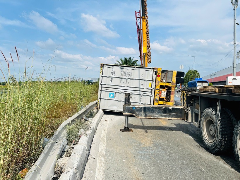 Hiện trường xảy ra vụ tai nạn. Ảnh: Báo Giao thông.