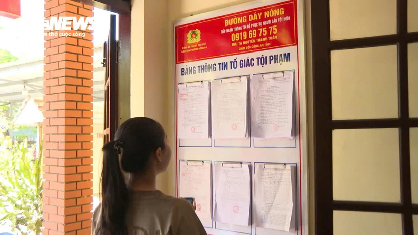 Số đường dây nóng của Đại tá Nguyễn Thanh Tuấn - Giám đốc Công an tỉnh Thừa Thiên - Huế. - Ảnh: VTC News.