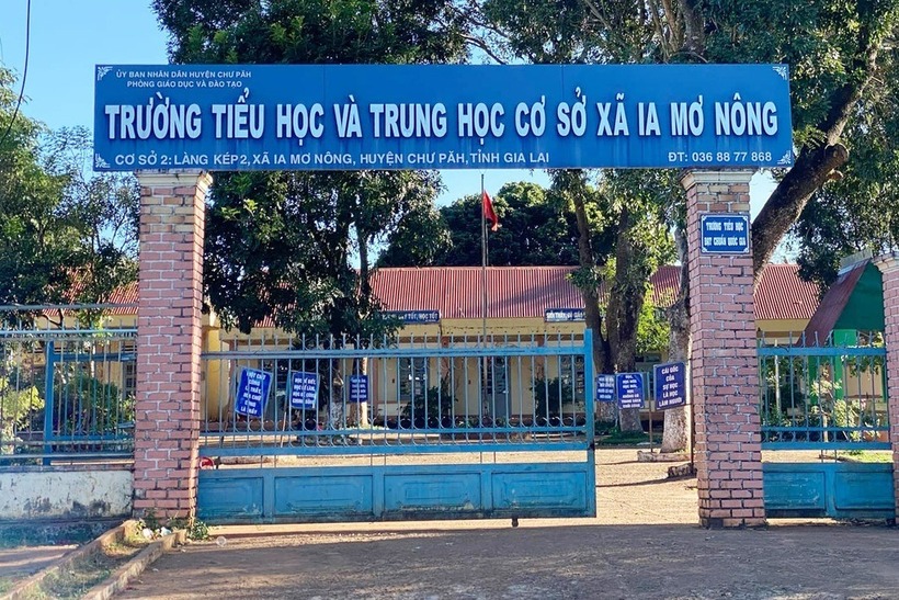 Trường TH-THCS Ia Mơ Nông - nơi xảy ra sự việc. Ảnh: Dân trí