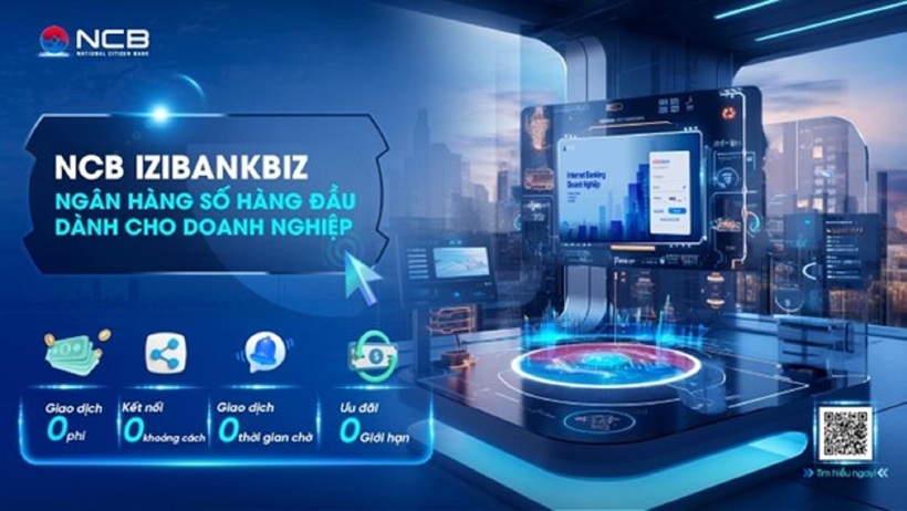 Ngân hàng số NCB iziBankbiz được NCB thiết kế với tiêu chí lấy khách hàng làm trung tâm