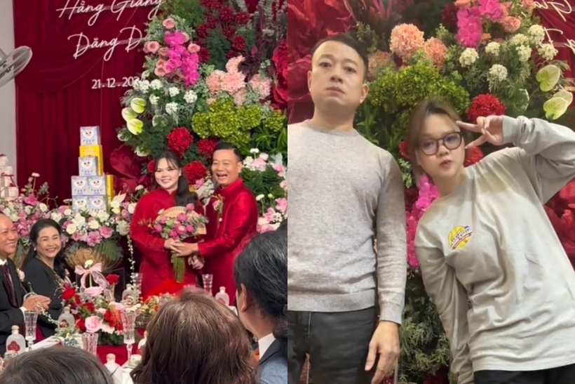 Sính lễ có một mâm Baby Three, hay còn có biệt danh "bé ba" - đồ chơi thú nhồi bông được hội Gen Z mê mẩn trong năm nay. Ảnh: Phụ nữ số.