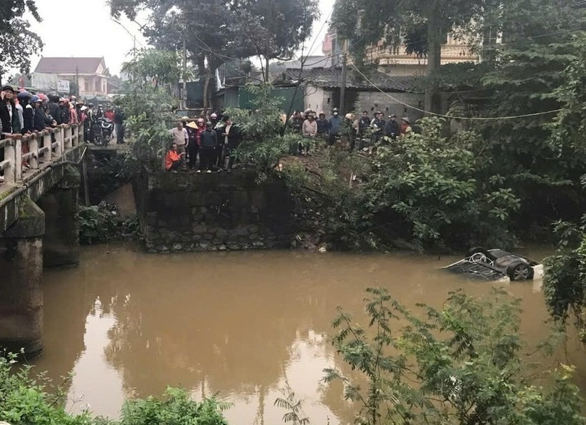 Hiện trường xảy ra vụ tai nạn. Ảnh: Báo Pháp luật Việt Nam.