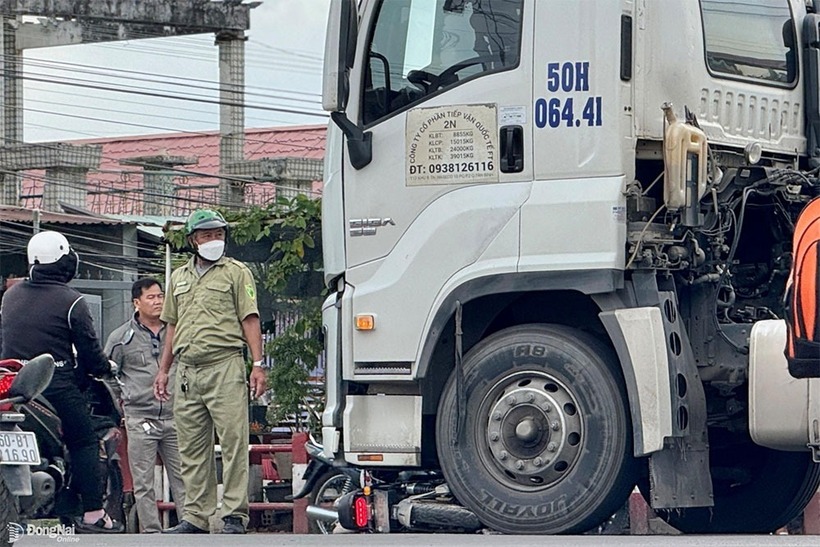 Hiện trường xảy ra vụ tai nạn. Ảnh: Báo Đồng Nai.