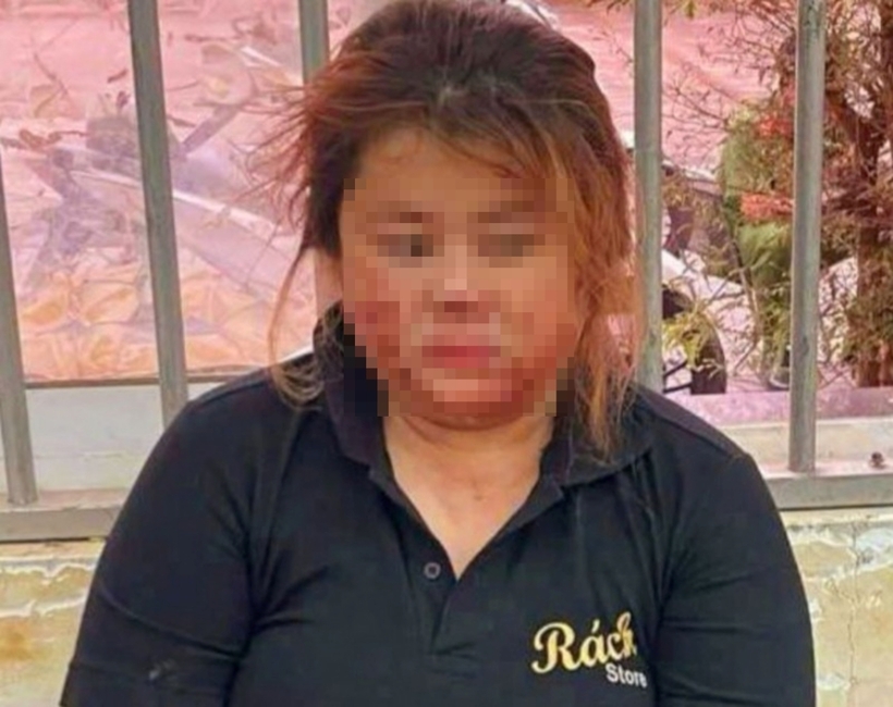 Phan Thị Ngọc Ánh tại cơ quan điều tra. Ảnh: Công An Nhân Dân